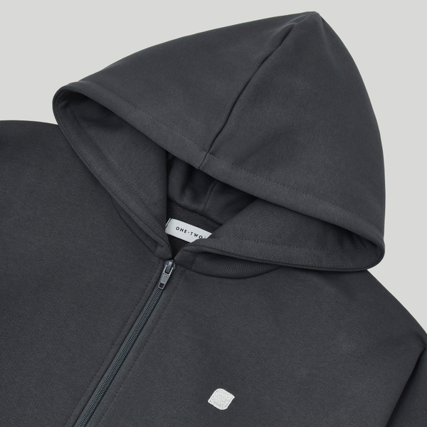 Zip-Up Hoodie Ragged LOGO Nine Iron