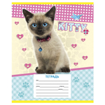 Тетрадь 12л., косая линия, Проф-Пресс, скрепка, блок офсет, мелован. картон, "Микс-3"