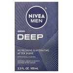 Nivea, Men, Deep, освежающее и увлажняющее средство после бритья, ваниль и бурбон, 100 мл (3,3 жидк. унции)