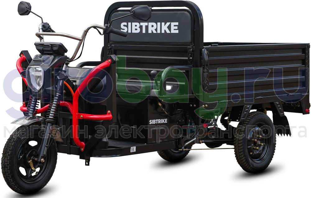 Грузовой электрический трицикл WHITE SIBERIA SIBTRIKE CARGO 1500W (60V/36Ah) - версия 2025 года фото №7