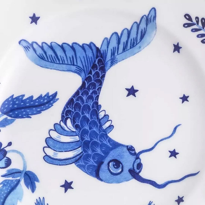 Тарелка десертная BLUE FLOWER 20,5 см