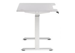 Компьютерный стол Маркос с механизмом подъема 120х75х75 белый / шагрень белая