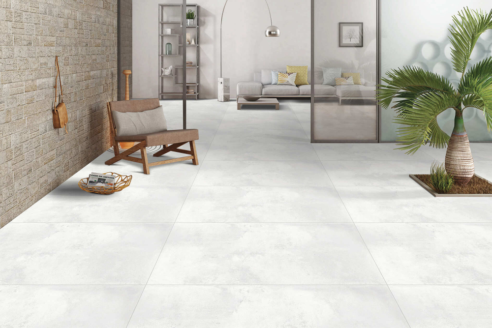 NT Ceramic Cemento Bianco 60x60