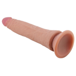 Карамельный фаллоимитатор с эффектом скользящей кожи Kable - 21 см.