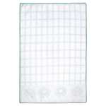 Салфетка из МИКРОФИБРЫ универсальная, 40х60 см, бирюзовая клетка, орнамент, 240 г/м2, BOOMHOUSE (БУМХАУС), 700879