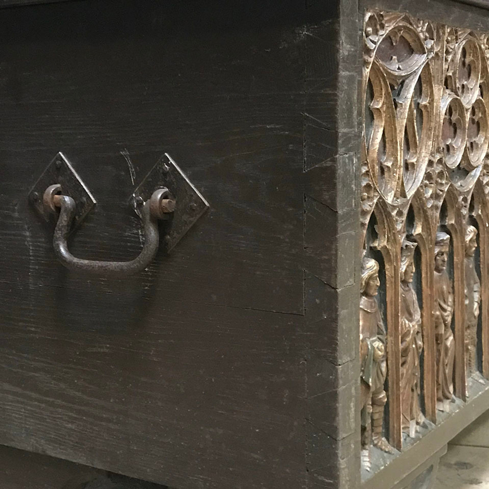 Сундук 1920 год Испания Roomers Antique AW-GOTHIC TRUNK