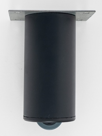 Опора черная AL 50/100 с роликом + площадка 5/7см