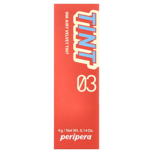 Peripera, Ink Airy Velvet, оттенок 03 коралловый, 4 г (0,14 унции)