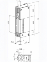 ST-SL651NO-L Защелка электромеханическая без планки Smartec