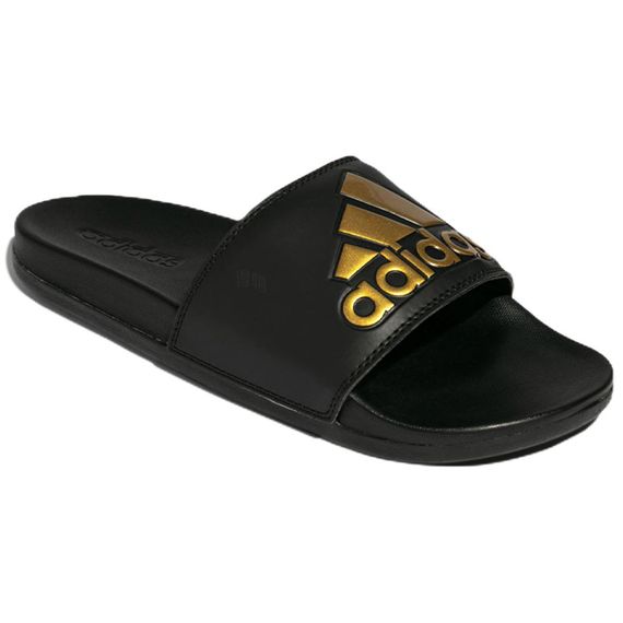 Adidas Adilette Comfort 'Black Gold Metallic'