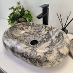 Раковина из мрамора Oval Donat Doreng OM-62954 55*38*15 32