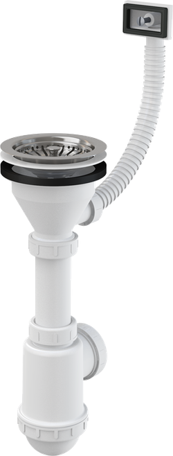 Сифон A447 -DN50/40 для мойки с нержавеющей решеткой