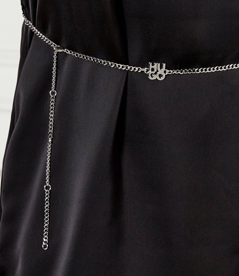 Сатиновое платье Kinema-1 HUGO - черный(50536440)