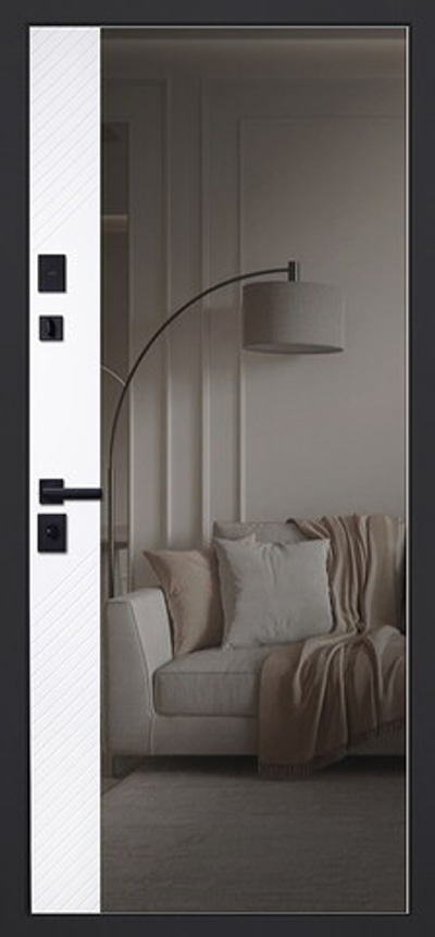 Стальная дверь "Форт" с зеркалом