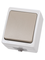 Выключатель 1-кл. открытой установки IP54 10А серый "Вуокса" TDM SQ1803-0001