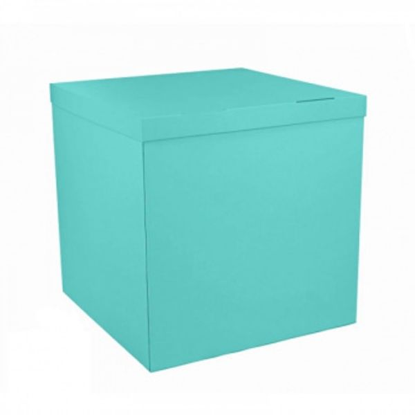 Коробка для шаров бирюзовая 70х70см