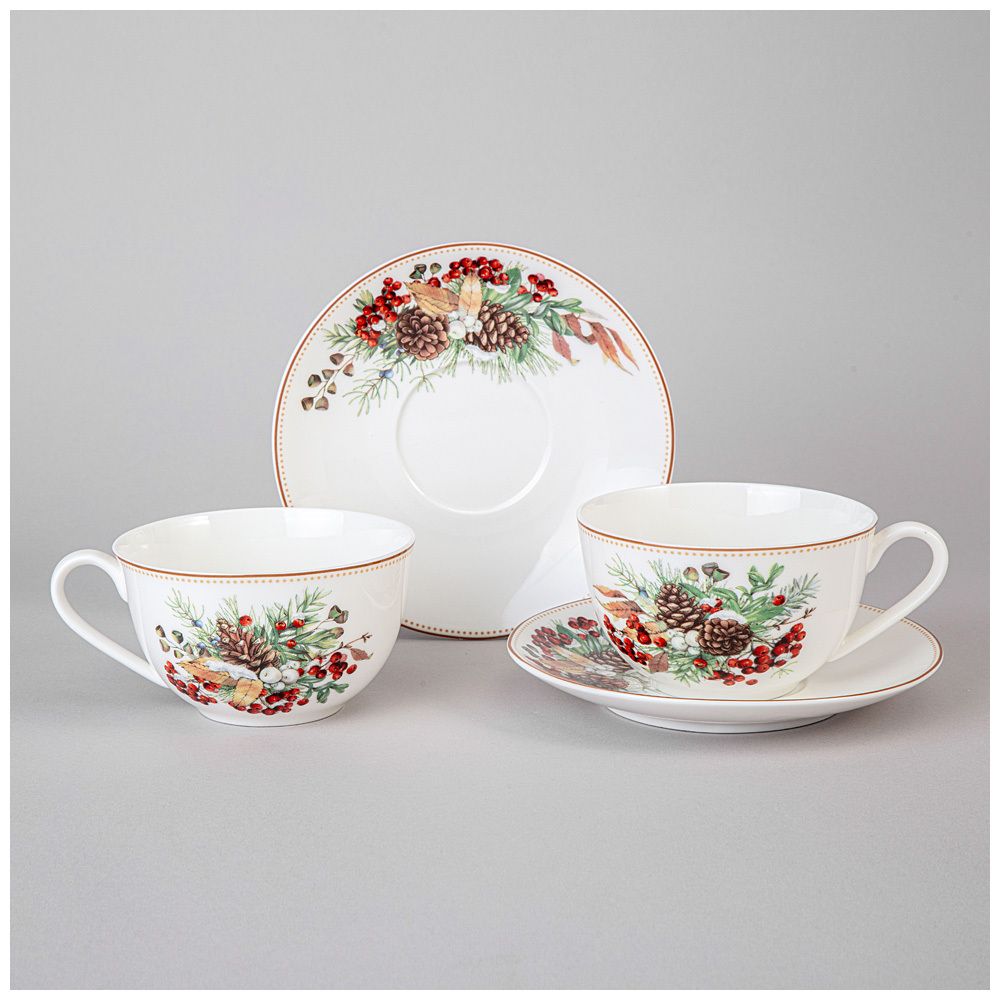 ЧАЙНЫЙ НАБОР LEFARD "МОРОЗКО" НА 2 ПЕР. 4 ПР. 300 МЛ (КОР=12НАБ.)