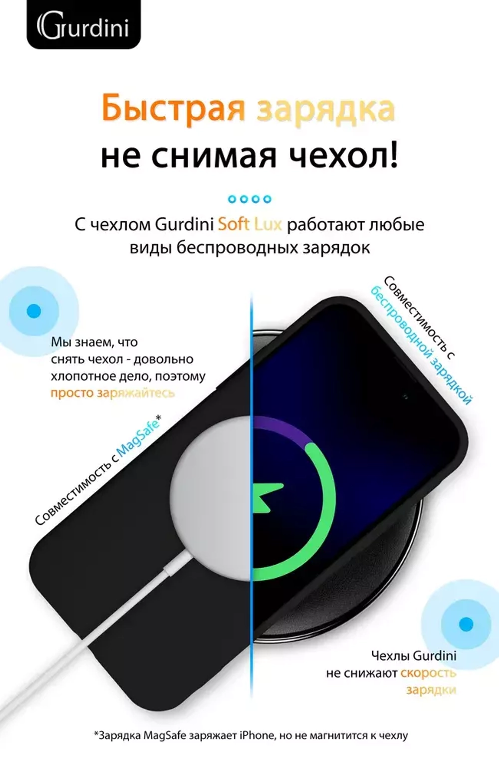 Накладка iPhone 14 Pro Max силикон черный