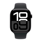 Умные часы Apple Watch Series 10 GPS, 46mm, Jet Black Aluminium Case with Sport Band M/L, Black (Черный) MWWQ3