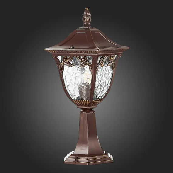 SL083.705.01 Светильник уличный наземный ST-Luce Кофейный/Кофейный, Прозрачный E27 1*60W CHIANI