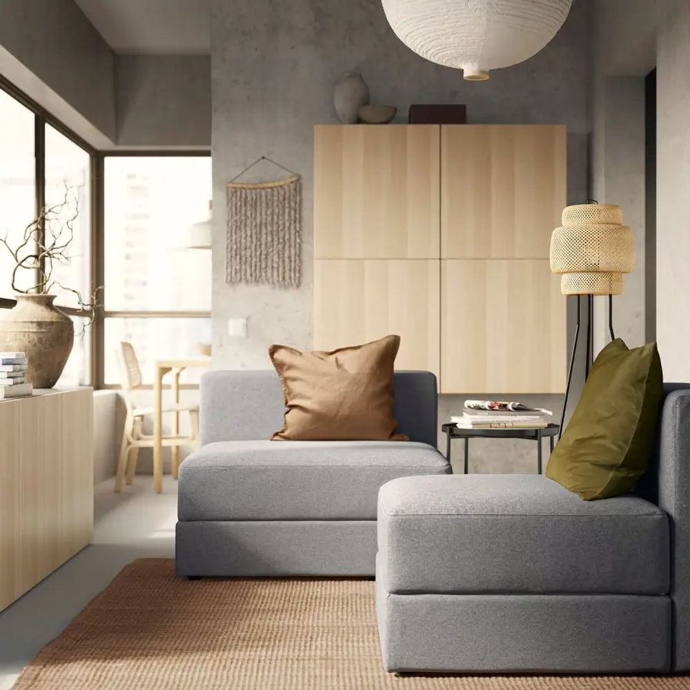Кресло - IKEA JÄTTEBO/JATTEBO,  95х95х71 см, серый, ЙЕТТЕБО/ЯТТЕБО ИКЕА