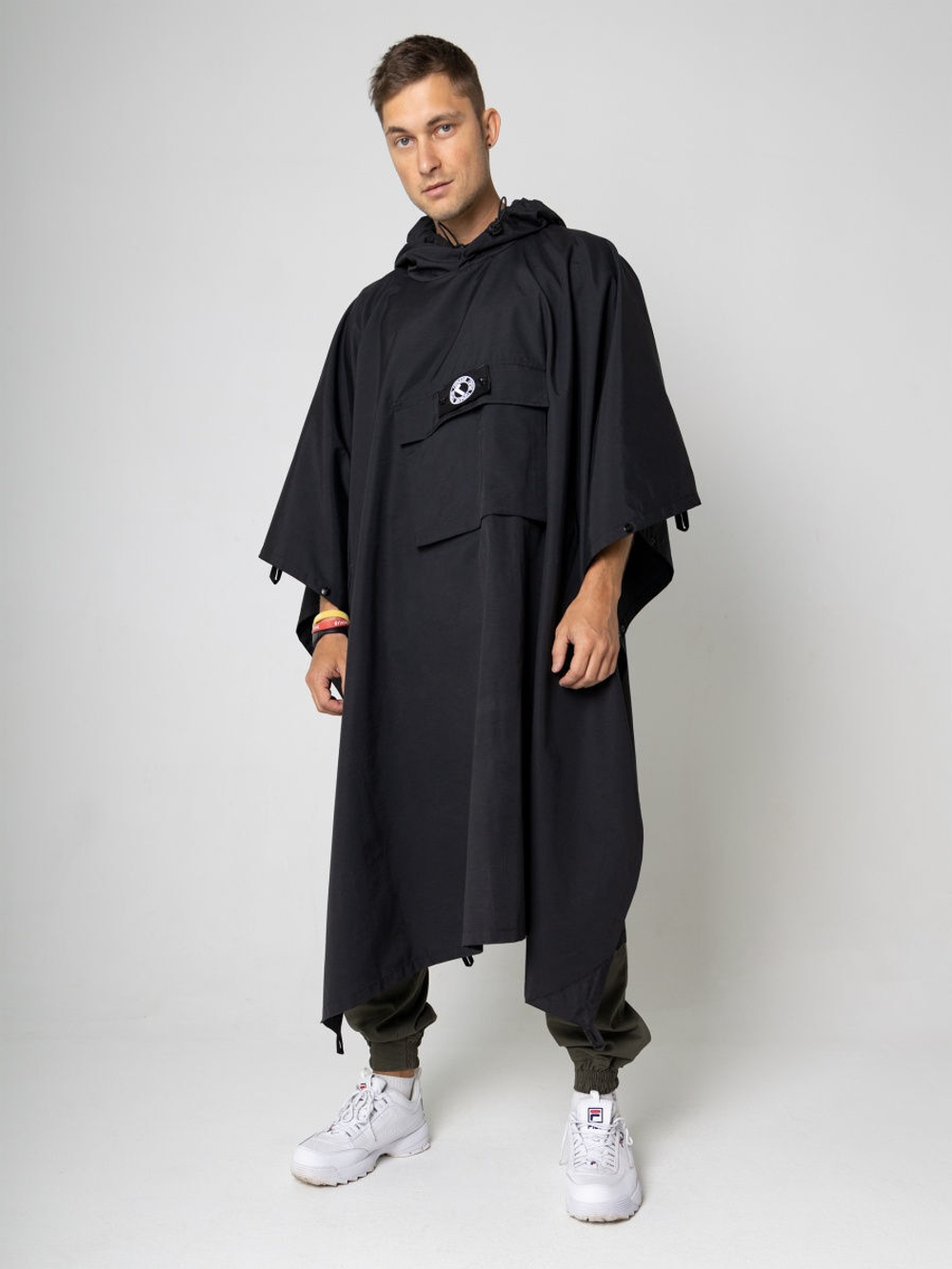 Плащ-палатка дождевик черный Город Горький