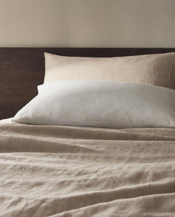 Наволочка Zara Home хлопок, лён 100%, однотонный, 6181/091