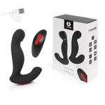 Черный вибростимулятор простаты JIGGLE-RCT (Цвет: черный)