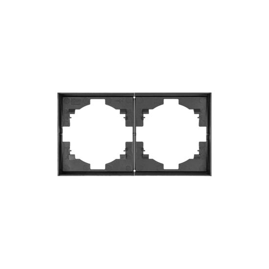 Рамка STRONG 2-постовая графит KRANZ