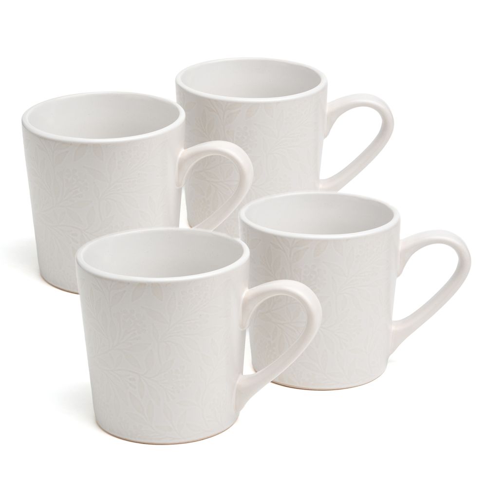 НАБОР КРУЖЕК BRONCO "CHOICE WHITE" 400 МЛ =4 ШТ