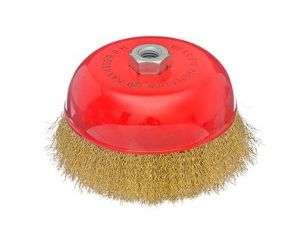 Щетка металл. ЕРМАК для УШМ 150мм/М14 чашка (16шт/кор)