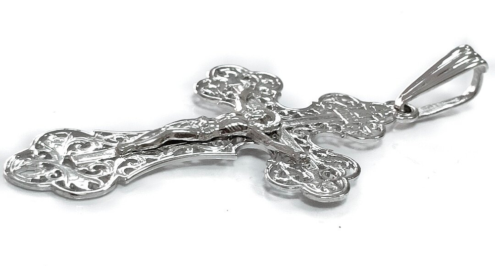 Ювелирный крест из серебра