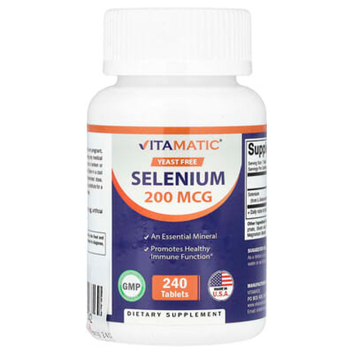 Vitamatic, Селен, 200 мкг, 240 таблеток