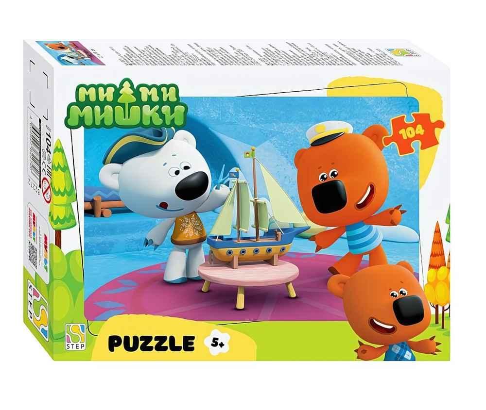 Пазл 104эл. "Ми-ми-мишки" (0+ Медиа) (Степ пазл)
