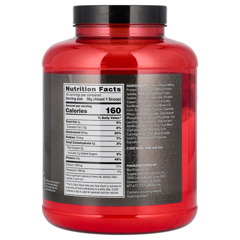 BSN, Syntha-6 Edge, смесь протеина в порошке, клубничный молочный коктейль, 1,82 кг (4,01 фунта)