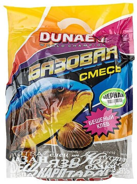 Прикормка DUNAEV базовая смесь 2.5кг Черная