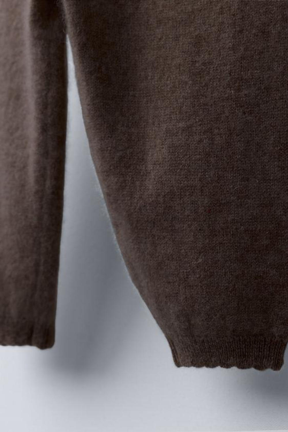 ZARA БРЮКИ BAGGY ИЗ 100% КАШЕМИРАБРЮКИ BAGGY ИЗ 100% КАШЕМИРА, КОРИЧНЕВЫЙ