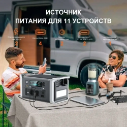 CTOLITY AP1000 Портативный внешний аккумулятор1024Втч 1800Вт,ИБП Портативная электростанция,LiFePO4 Аккумулятор 3000+ циклов,1000 Вт Сверхбыстрая зарядка Солнечный генератор