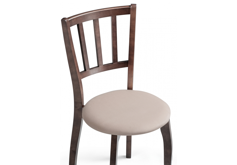 Стул деревянный Woodville Айра бежевый, орех, ножки орех