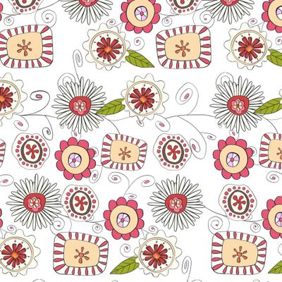Abstract flowers. Seamless pattern. fabric, textile illustration