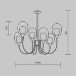 Подвесной светильник Maytoni MOD016PL-06BS
