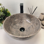 Раковина из мрамора Bowl Grey Tin Lip BM-62955 40*40*17 53