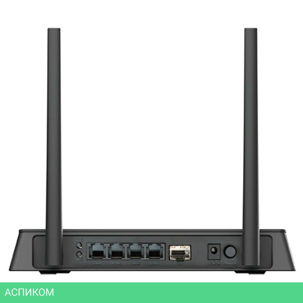 Wi-Fi роутер D-Link DIR-615/GFRU/R2A черный