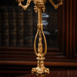 Пара бронзовых канделябров на 4 свечи