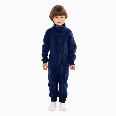 Комбинезон флис для мальчиков А.965, т.синий, р. 74-80см (22) 7772750