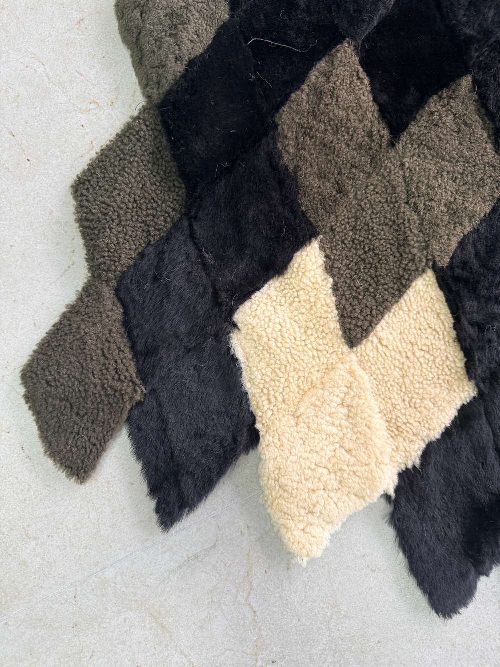 Покрывало меховое ковер из шкуры овчины