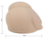 Вибровагина с выносным пультом и присосками (Цвет: телесный)