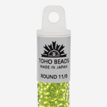 Японский бисер TOHO Round 11/0 (№24), с внутренним серебрением, прозрачный