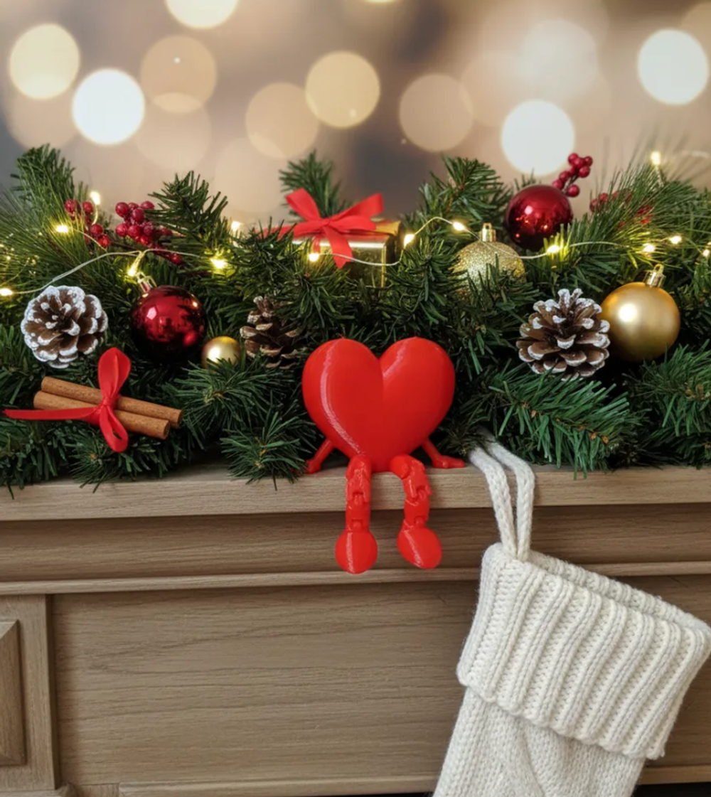 Сердце с подвижными ножками 3 Д печать