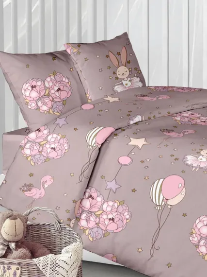 Комплект постельного белья Lemony kids Chia Серый 3 предмета